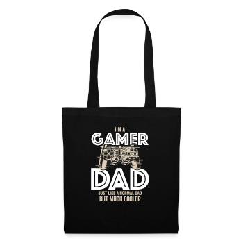 Ich bin ein Gamer Dad, genau wie ein normaler Dad - Stoffbeutel - Schwarz - Vorne