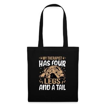 American Bulldog Therapist Has Four Legs - Tote Bag - black - Front