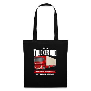 I'm A Trucker Dad, Truck Drivers Gift Red Truck - Sac en tissu - noir - Devant