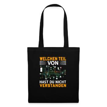 Elektriker Elektroniker Geschenkidee - Stoffbeutel - Schwarz - Vorne