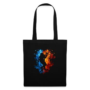 Paintball Rouge Bleu Feu Sport Paintball Amateurs - Sac en tissu - noir - Devant