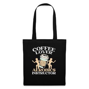 Coffee Lover Aerobics Instructor Fitness Exercise - Tote Bag - black - Front