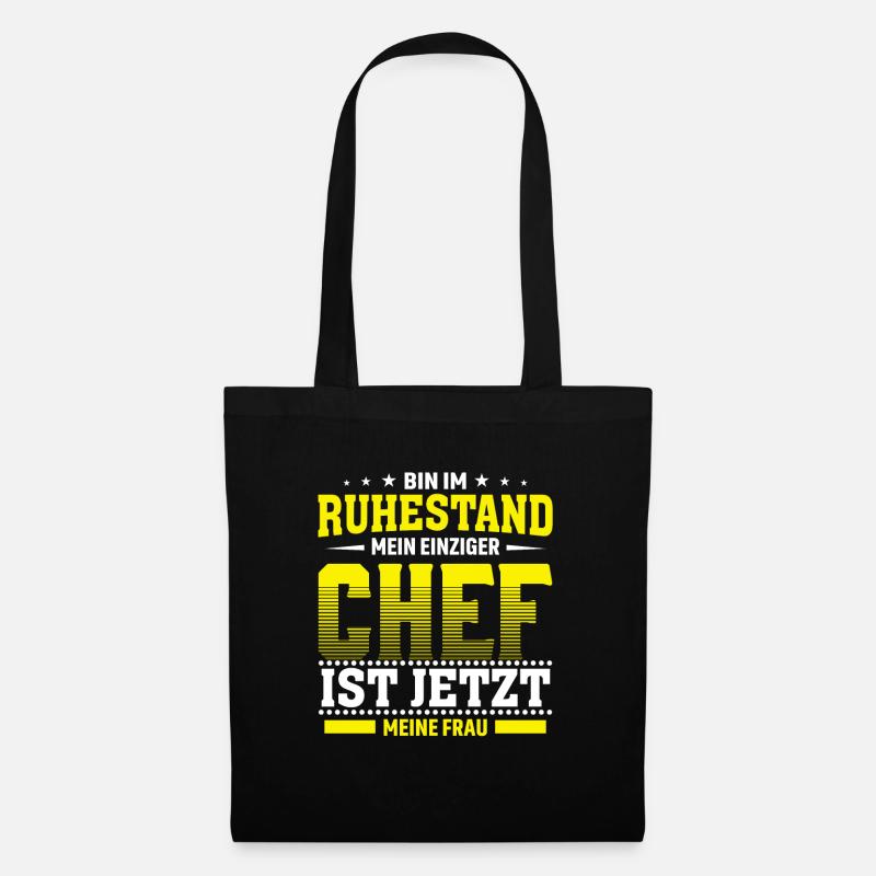 Pension Rente - Stoffbeutel - Schwarz