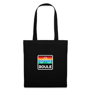 Boule Design 80s 90s Boule Player Club Club - Sac en tissu - noir - Devant