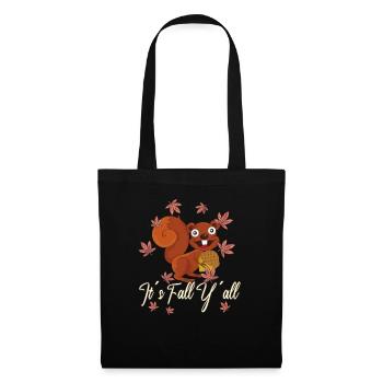 Dear Squirrels Thanksgiving Autumn All of You - Tote Bag - black - Front