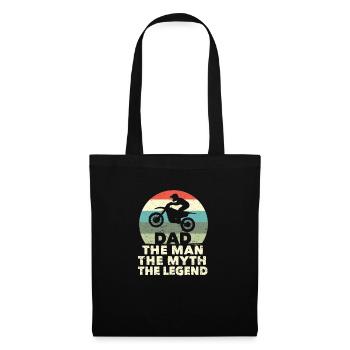 Dirt Bike Motocross MX Rider Dad The Man The Myth - Tote Bag - black - Front