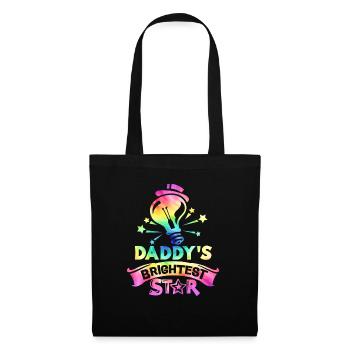 L’étoile la plus brillante de papa retour à l’école - Sac en tissu - noir - Devant
