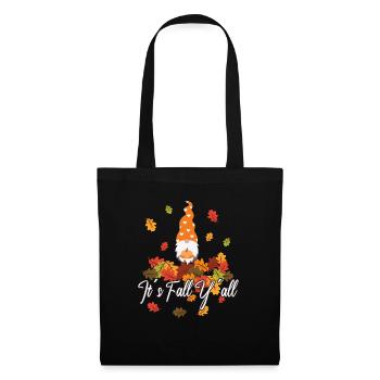 Wichtel liebhaber Thanksgiving Herbst - Stoffbeutel - Schwarz - Vorne