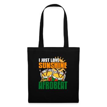 J’adore sunshine & afrobeat t-shirt génial - Sac en tissu - noir - Devant