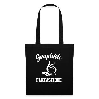 Cadeau femme graphiste fantastique - Sac en tissu - noir - Devant