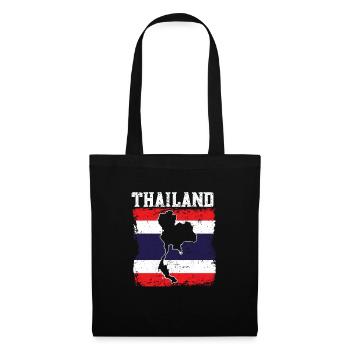 Thailand - Stoffbeutel - Schwarz - Vorne