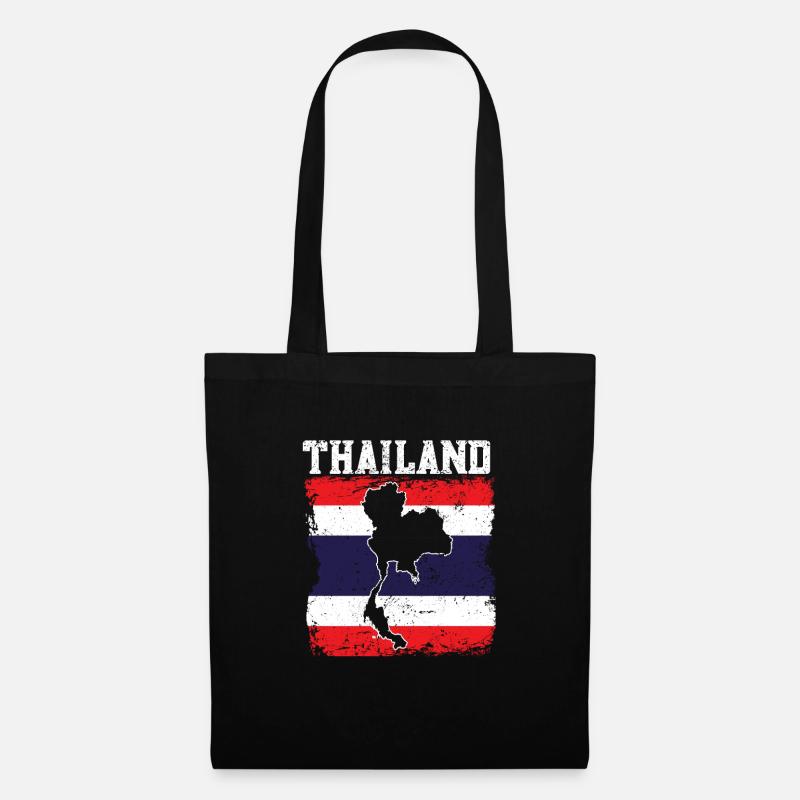 Thailand - Stoffbeutel - Schwarz