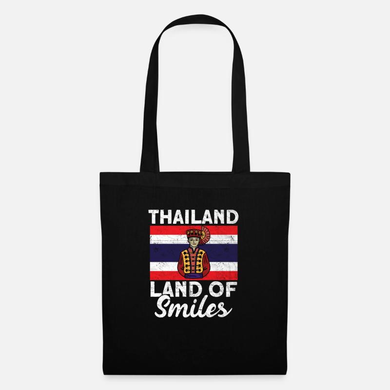 Thailand - Stoffbeutel - Schwarz