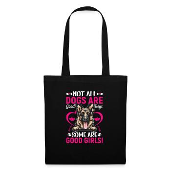 German Shepherd Some are good girls - Tote Bag - black - Front