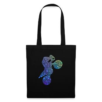 Dirtbike Motocross Form MX Dirt Bike Rider Moto - Tote Bag - black - Front