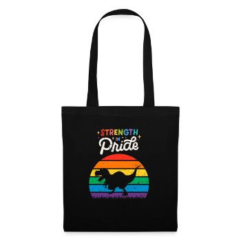 Force dans Pride Dinosaur Gay - Sac en tissu - noir - Devant