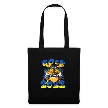 Rock For Ukraine 2022 Drum Set Instrument - Tote Bag - black - Front