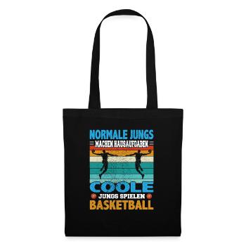 Basketball Dunking Spieler Korbleger Spruch - Stoffbeutel - Schwarz - Vorne