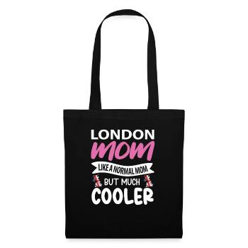 London - Stoffbeutel - Schwarz - Vorne