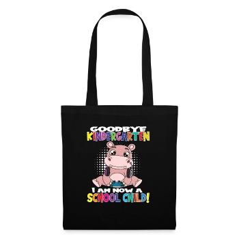 Au revoir la maternelle, je suis un écolier maintenant ! - Sac en tissu - noir - Devant