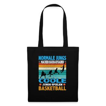 Basketball Dunking Spieler Korbleger Spruch - Stoffbeutel - Schwarz - Vorne