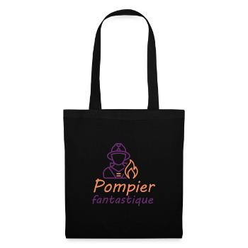 Tshirt femme Pompier fantastique - Sac en tissu - noir - Devant