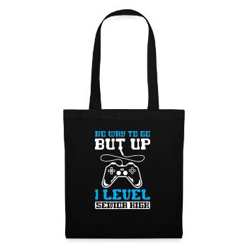 Teens Back to School No Way to Go Up One Level - Tote Bag - black - Front