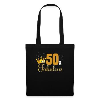 50 and Fabulous - 1972 Queen 50th birthday - Tote Bag - black - Front