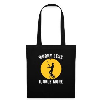 Jonglieren - Stoffbeutel - Schwarz - Vorne