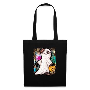 Halloween Zombie Ghost Tie Dye - Sac en tissu - noir - Devant