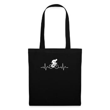 Mignon Cool Élégant Love Biker Vélo de route - Sac en tissu - noir - Devant