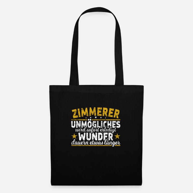 Zimmerer - Stoffbeutel - Schwarz