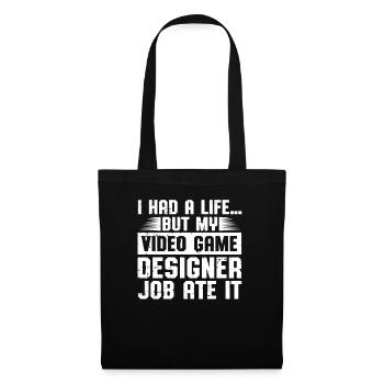 Video Game Designer - Stoffbeutel - Schwarz - Vorne