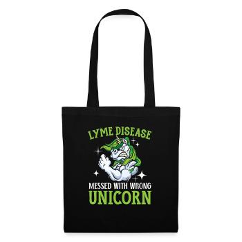 Lyme Disease Messed With The Wrong Unicorn - Tote Bag - black - Front