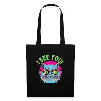 A cat sees everything! - Tote Bag - black - Front