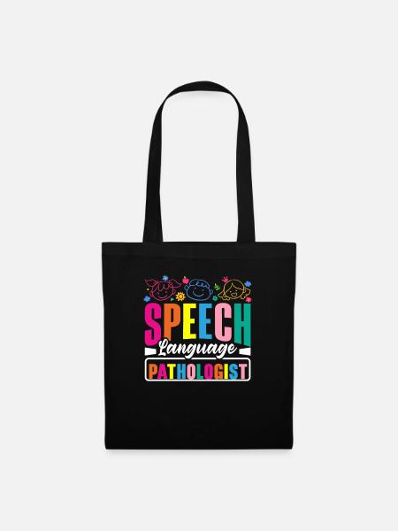 Speech Language Pathologist Pathology Speech - Stoffbeutel - Schwarz