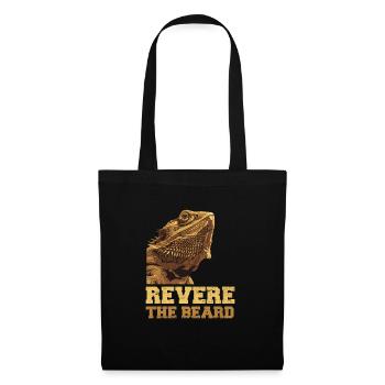 Revere The Beard Funny Bearded Dragon Owner Beardi - Tote Bag - black - Front