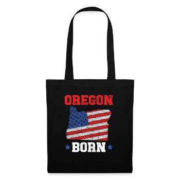 Oregon Né Usa Amérique Oregoniens Voyage Touriste - Sac en tissu - noir - Devant