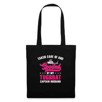 Remorqueur gâté Remorqueur Capitaine Mari Voile - Sac en tissu - noir - Devant