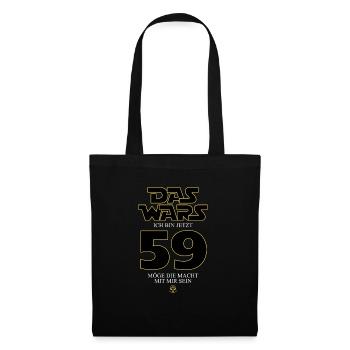 Ça y est, j’ai maintenant 59 ans - Sac en tissu - noir - Devant