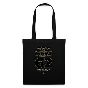 Ça y est, j’ai maintenant 62 ans - Sac en tissu - noir - Devant