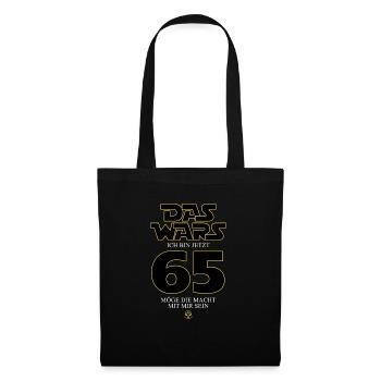 Ça y est, j’ai maintenant 65 ans - Sac en tissu - noir - Devant