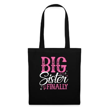 Big Sister Finally - Tote Bag - black - Front
