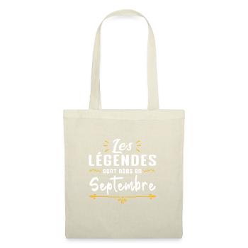 Les légendaires sont nées en septembre - Sac en tissu - nature - Devant