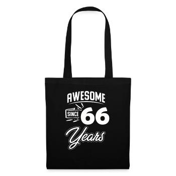 66th Birthday Gift Birthday Vintage april - Tote Bag - black - Front