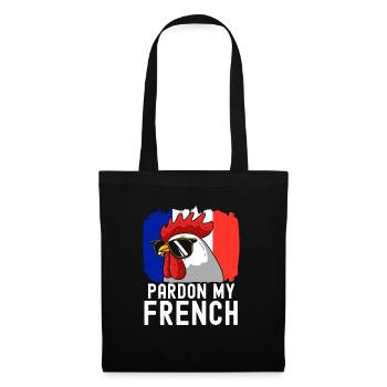 France Flag France Paris Marseille French - Tote Bag - black - Front