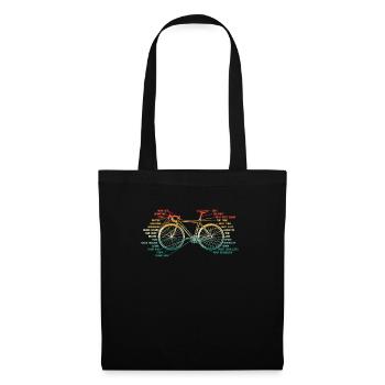 Vélo Biker Cyclisme Anatomie Vélo de route Pièces Vélo - Sac en tissu - noir - Devant
