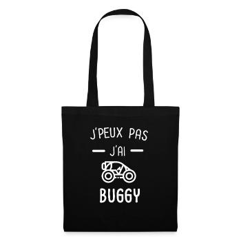 Je peux pas j'ai buggy - Sac en tissu - noir - Devant