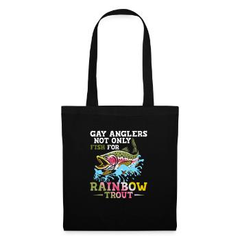 Gay Anglers Not Only Fish For Rainbow Trout Rod F - Tote Bag - black - Front