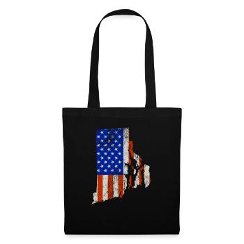Rhode Island Home Usa flag gift - Tote Bag - black - Front